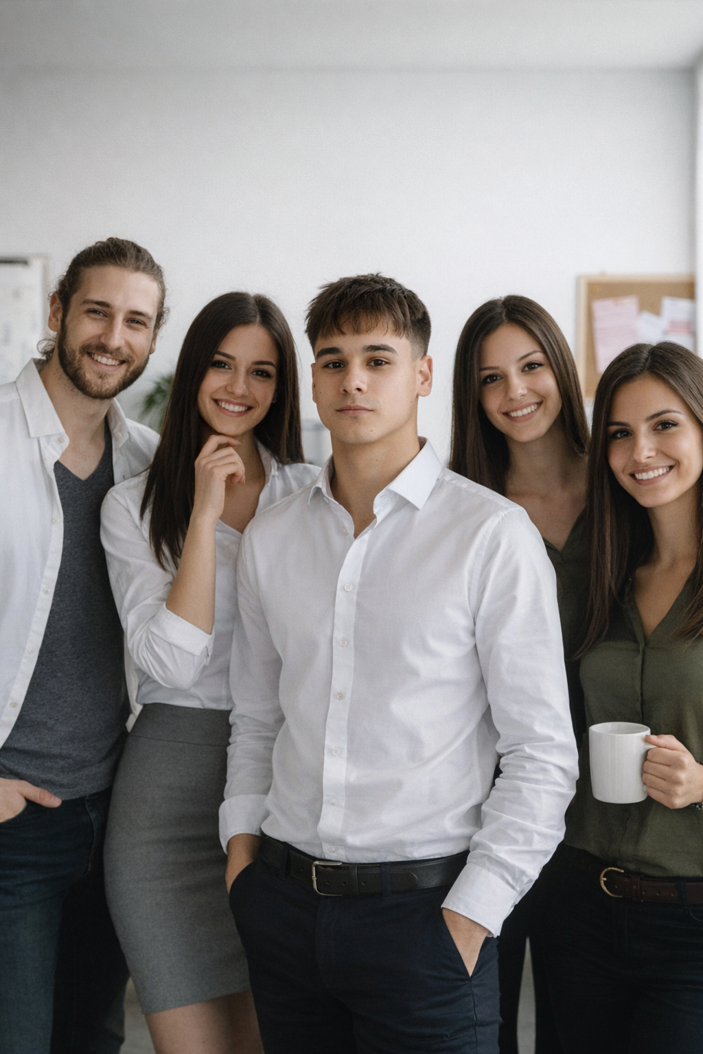 Es una foto del equipo de mi agencia de marketing